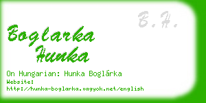 boglarka hunka business card